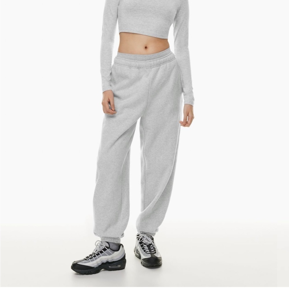 Aritzia Tna cozy mega fleece sweatpant joggers heather chrome NWT